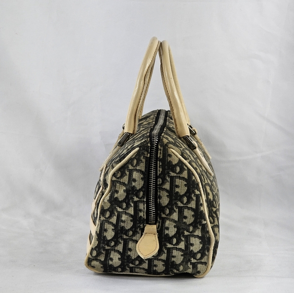 Christian Dior Monogram Trotter Diorissimo Canvas Boston Bag